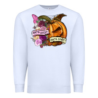 White Sorta sweet sorta spooky Premium Sweatshirt - NancyCooperArtShop