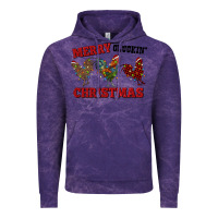 Cloud Purple Merry Cluckin' Christmas Vintage Hoodie - RanaPortraitStore