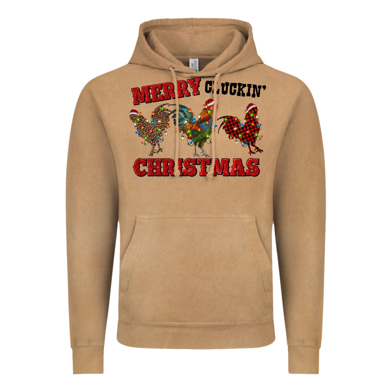 Merry Cluckin' Christmas Vintage Hoodie by RanaPortraitStore | Teevron