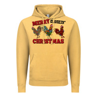 Vintage Mustard Merry Cluckin' Christmas Vintage Hoodie - RanaPortraitStore
