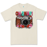 Bone oh snap rose grey leopard vintage camera Premium Tee - FaDigitalArtStudio