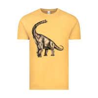 Vintage Mustard Brachiosaurus Vintage Tee - LillyAllenDesigns