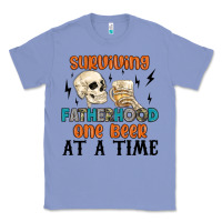 Colony Blue surviving fatherhood one beer at a time Classic Tee - MaliasSmallBusiness