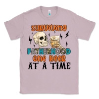 Lilac surviving fatherhood one beer at a time Classic Tee - MaliasSmallBusiness