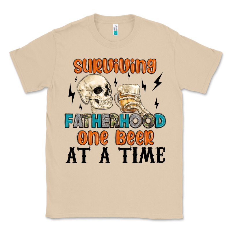 Surviving Fatherhood One Beer At A Time Classic Tee by MaliasSmallBusiness | Teevron