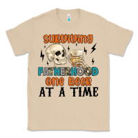 Mushroom surviving fatherhood one beer at a time Classic Tee - MaliasSmallBusiness