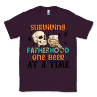 Plum surviving fatherhood one beer at a time Classic Tee - MaliasSmallBusiness