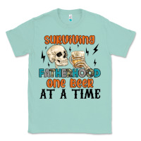 Seafoam surviving fatherhood one beer at a time Classic Tee - MaliasSmallBusiness