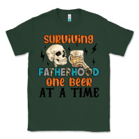 Sports Green surviving fatherhood one beer at a time Classic Tee - MaliasSmallBusiness