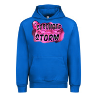 Cobalt Stronger than the storm Urban Hoodie - FaDigitalArtStudio
