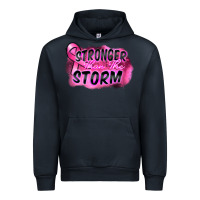 Navy Stronger than the storm Urban Hoodie - FaDigitalArtStudio