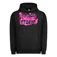 Pigment Black Stronger than the storm Urban Hoodie - FaDigitalArtStudio