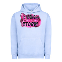 Pigment Grape Ice Stronger than the storm Urban Hoodie - FaDigitalArtStudio