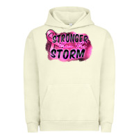 Pigment Pistachio Stronger than the storm Urban Hoodie - FaDigitalArtStudio