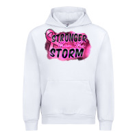 White Stronger than the storm Urban Hoodie - FaDigitalArtStudio