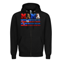 Black baseball mama Zipper Hoodie - Artiststas