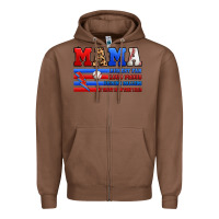 Chestnut baseball mama Zipper Hoodie - Artiststas