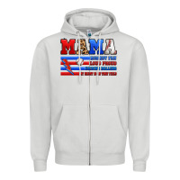 Dove Grey baseball mama Zipper Hoodie - Artiststas