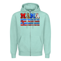 Seafoam baseball mama Zipper Hoodie - Artiststas