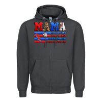 Smoke baseball mama Zipper Hoodie - Artiststas