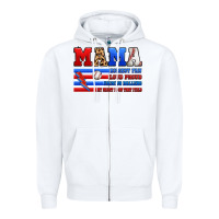 White baseball mama Zipper Hoodie - Artiststas