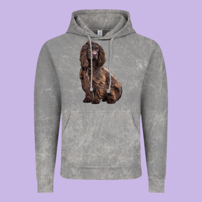 Boykin Spaniel Dog Vintage Hoodie Designed By Lillyallendesigns