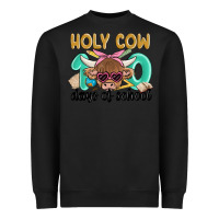 Black holy cow 100 days of school Heavyweight Sweatshirt - MaliasSmallBusiness