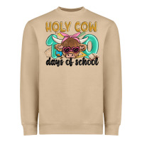 Mushroom holy cow 100 days of school Heavyweight Sweatshirt - MaliasSmallBusiness