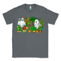 Charcoal Heather Spooky Plants Classic Tee - CowhideDigitalArt