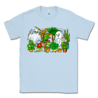 Dusty Blue Spooky Plants Classic Tee - CowhideDigitalArt