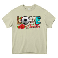 Mossy love soccer Heavy Core Tee - HRA Design Shop