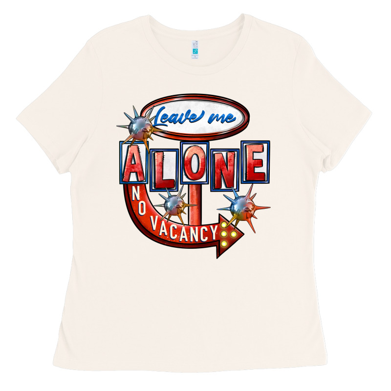 Leave Me Alone Anti Valentines Day Ladies Tee by FaDigitalArtStudio | Teevron