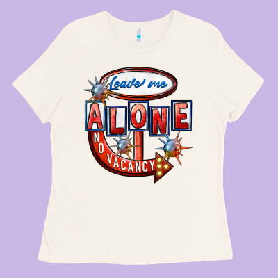 Leave Me Alone Anti Valentines Day Ladies Tee Designed By Fadigitalartstudio