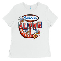 White leave me alone anti valentines day Ladies Tee - FaDigitalArtStudio
