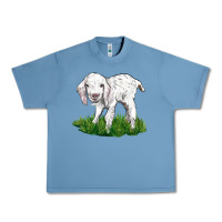 Pebble Blue Baby Angora Goat Urban Heavy Tee - LillyAllenDesigns