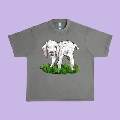 Baby Angora Goat Urban Heavy Tee Designed By Lillyallendesigns