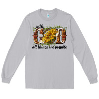 Moon Dust with god all things are possible Long Sleeve Tee - NancyCooperArtShop