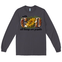 Smoke with god all things are possible Long Sleeve Tee - NancyCooperArtShop
