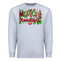 Heather Grey christmas medical assistant Premium Sweatshirt - texasbilliewilder