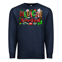 Navy christmas medical assistant Premium Sweatshirt - texasbilliewilder