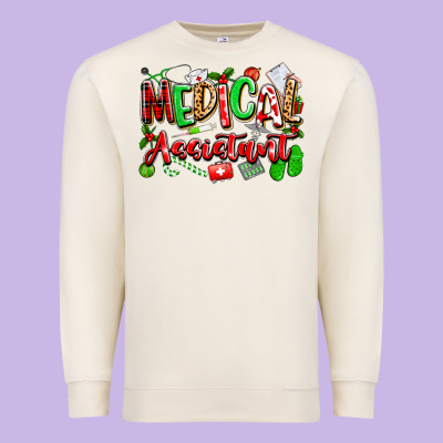 Christmas Medical Assistant Premium Sweatshirt Designed By Texasbilliewilder