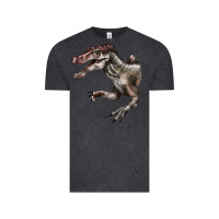 Vintage Black Spinosaurus Face Vintage Tee - LillyAllenDesigns