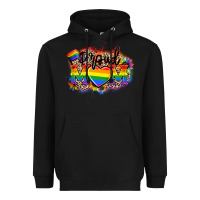 Black Proud Mom leopard Heavyweight Hoodie - NancyCooperArtShop