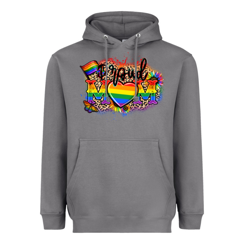 Proud Mom Leopard Heavyweight Hoodie by NancyCooperArtShop | Teevron