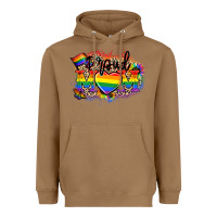 Toasted Coconut Proud Mom leopard Heavyweight Hoodie - NancyCooperArtShop