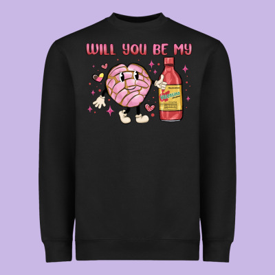 Will You Be My Heavyweight Sweatshirt Designed By Maliassmallbusiness