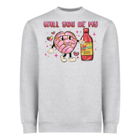 Heather Grey will you be my Heavyweight Sweatshirt - MaliasSmallBusiness