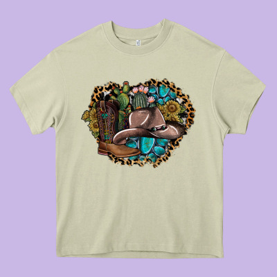 Western Design Heavy Core Tee Designed By Sublimationcraftshop