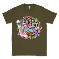 Army Green get loaded rabbit and easter Classic Tee - MaliasSmallBusiness