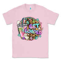 Bubblegum Pink get loaded rabbit and easter Classic Tee - MaliasSmallBusiness